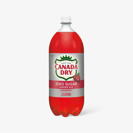 Canada Dry Cranberry Ginger Ale Zero Sugar 2 L X 8