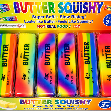 Viral Rainbow Butter Squishy - 12 PK