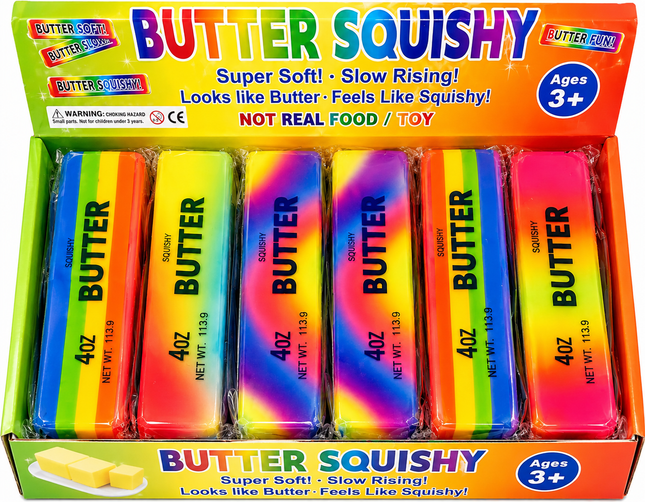 Viral Rainbow Butter Squishy - 12 PK