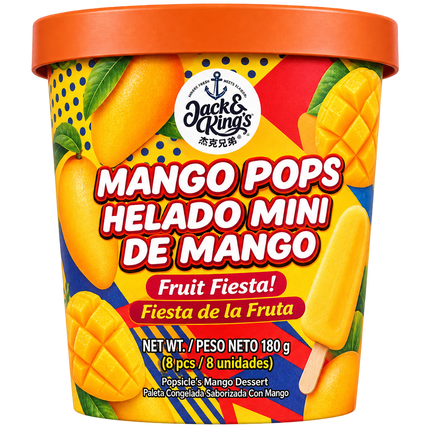 Jack & Kings Mango Pops Ice Cream 12/180g