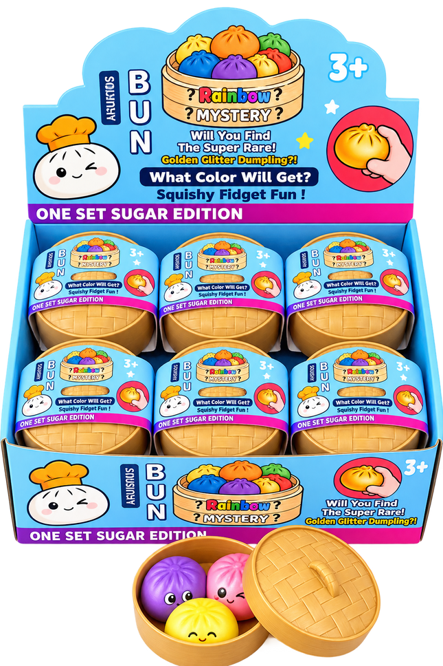 Viral 3 Mini Squishy Foam Dumplings - 12 Pack