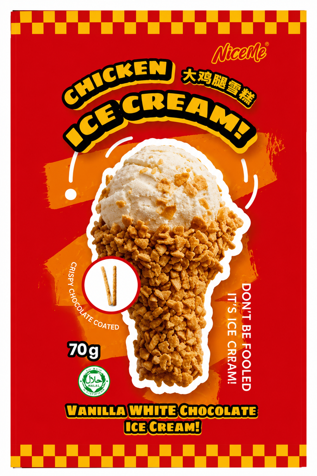 NiceMe Fried Cluckin Ice Cream 8/3PKS/70G
