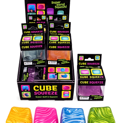 Cube Squeeze Swirl Squishy 12PK