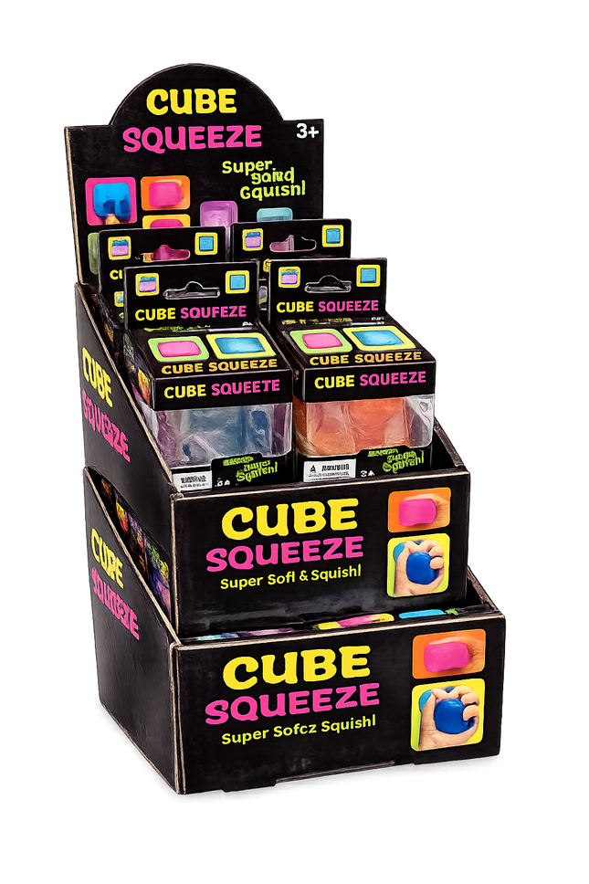 Squishy Glitter Cube 12PK