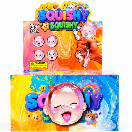 Glitter Squishy Baby 12ct