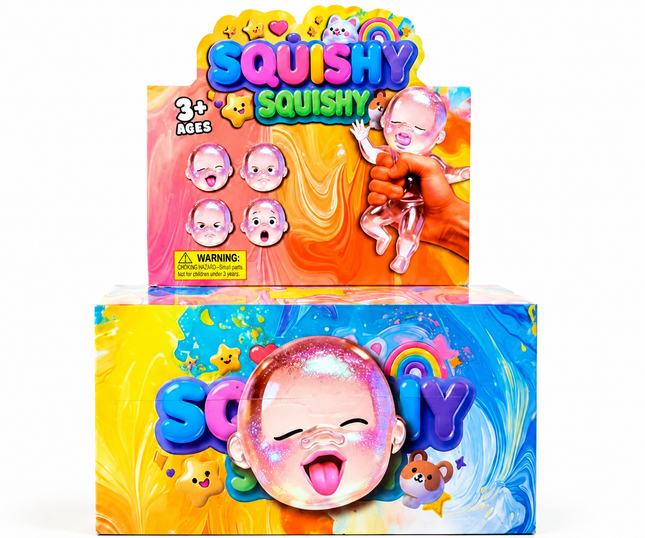 Glitter Squishy Baby - 12PK