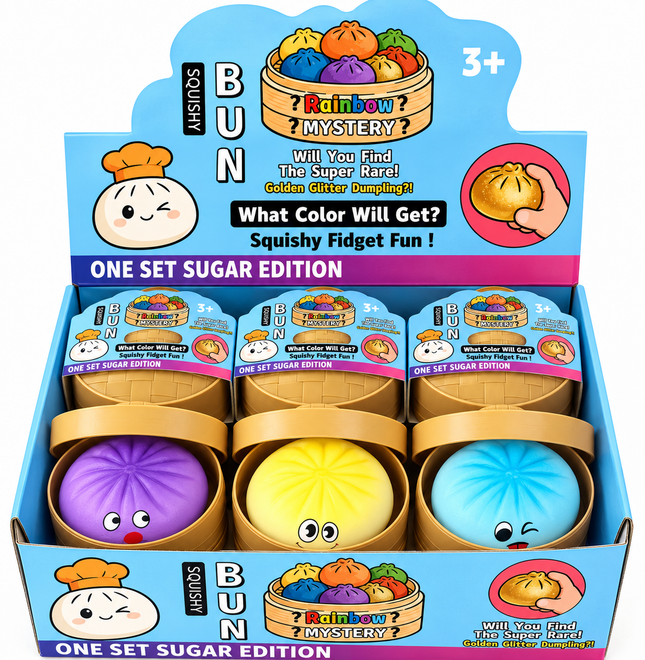 Viral Emoji Squishy Foam Dumplings - 12 Pack