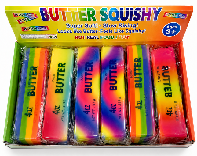 Viral Rainbow Butter Squishy - 12 PK
