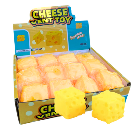 Squishy Cheese Toy - 12 PK