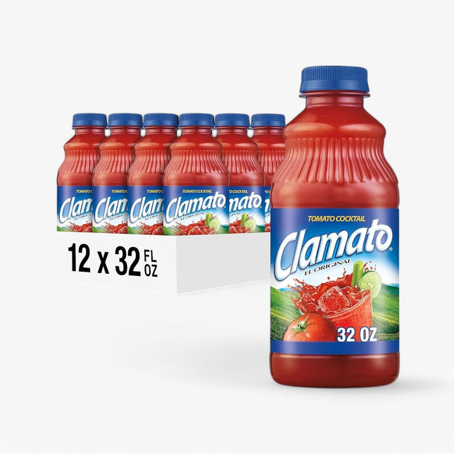 Clamato Glass Original 32 Oz X 12