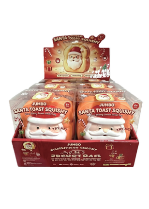 Jumbo Clay Christmas Santa Clay Slow Rise Squishy - 6 Pack