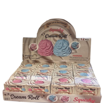 Crunchy Cream Roll Squishy - 12 PK