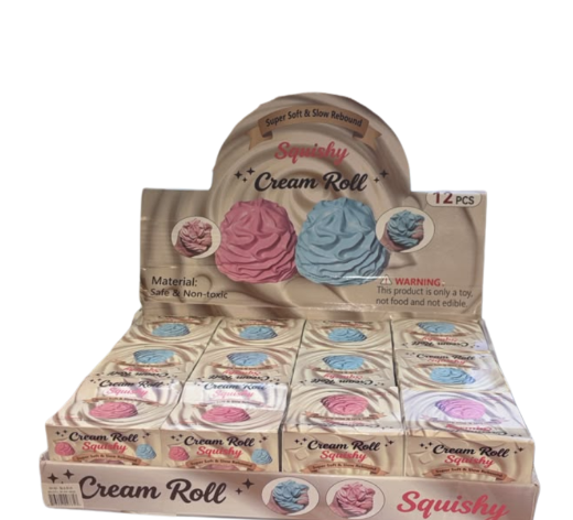 Crunchy Cream Roll Squishy - 12 PK