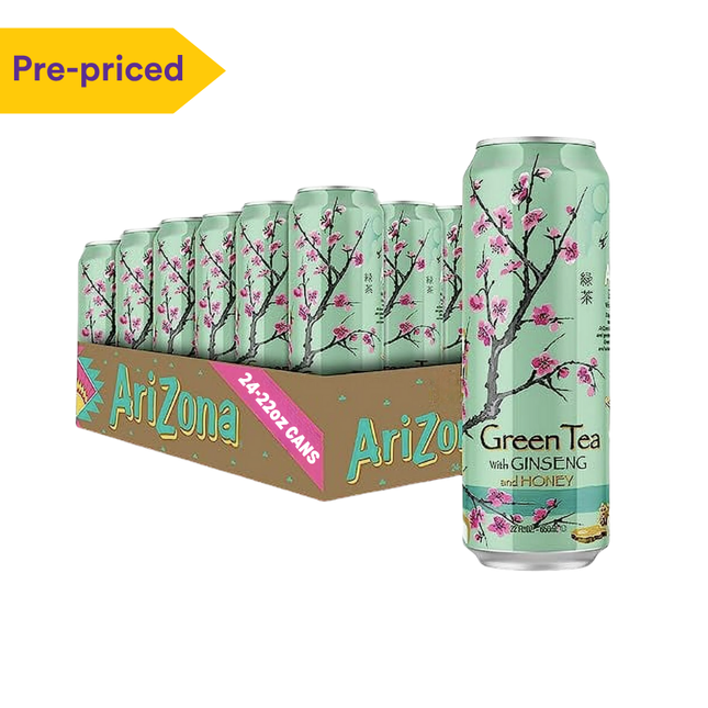 ARIZONA GREEN TEA BIG CAN PREPRICED 24/22OZ