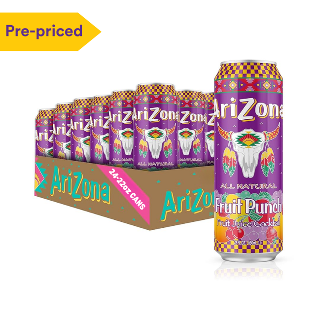 ARIZONA FRUIT PUNCH BIG CAN PREPRICED 24/22OZ