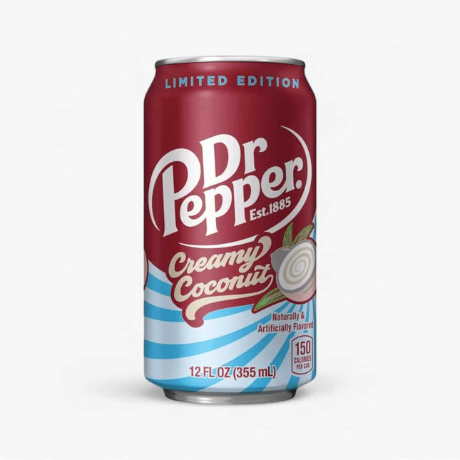 Dr. Pepper Creamy Coconut Soda 12 Oz 24 Pack
