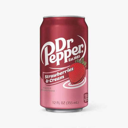 Dr. Pepper Strawberries & Cream Soda 12 Oz 24 Pack