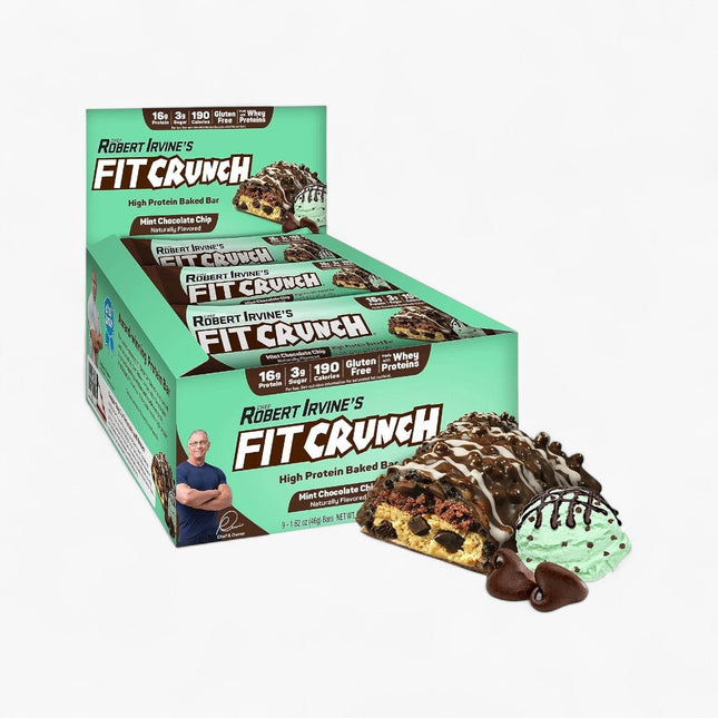 FIT CRUNCH PROTEIN BARS 9/46G CHOCOLATE CHIP MINT