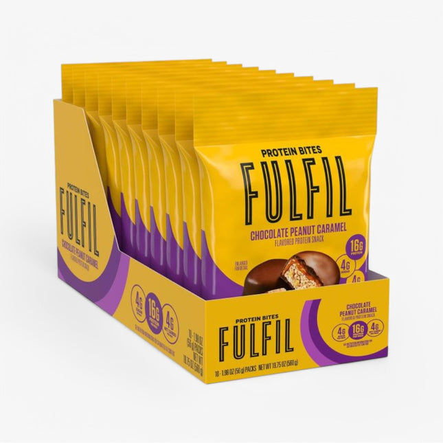 FULFIL PROTEIN BITES 10/56G CHOC PEANUT CARAMEL