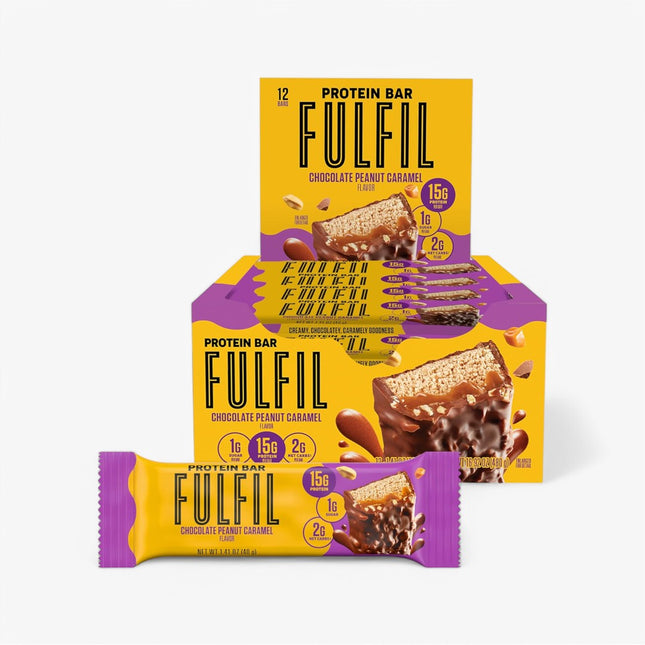FULFIL PROTEIN BAR 12/40G CHOCOLATE PEANUT CARAMEL
