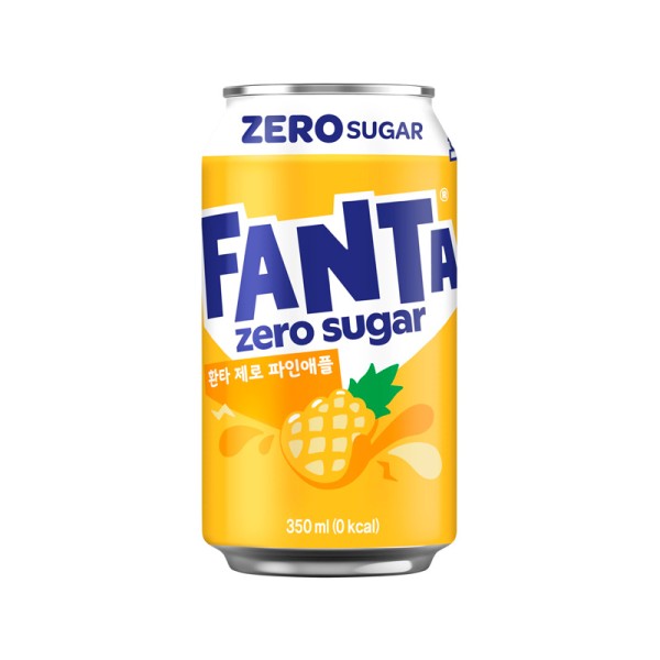 Fanta Zero Sugar Pineapple 24/350mL (KOREA)