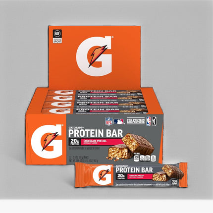 GATORADE PROTEIN BAR 12/2.8OZ CHOCOLATE PRETZEL