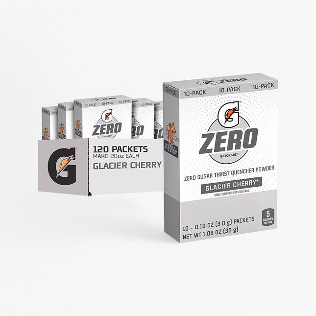 GATORADE ZERO THIRST QUENCHER POWDER STICKS 10/PK GOLIACIER CHERRY