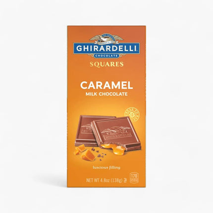 Ghirardelli Caramel Milk Chocolate Squares Bar 10/4.8Oz