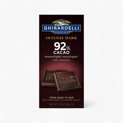 Ghirardelli Moonlight Mystique 92% Intense Dark Bar 12/3.17Oz