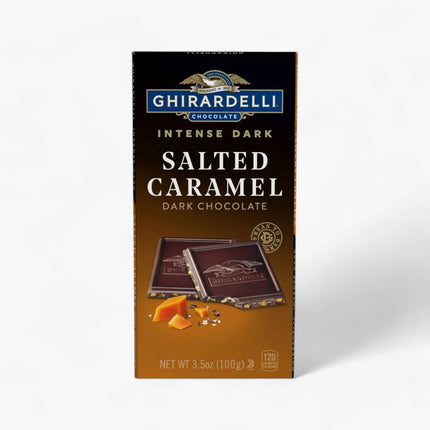 Ghirardelli Salted Caramel Cascade Intense Dark Bar 12/3.5Oz