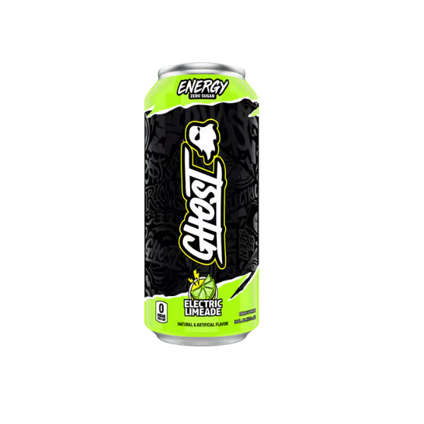 Ghost Energy Electric Limeade Energy Drink – 12 Pack × 16 oz Cans
