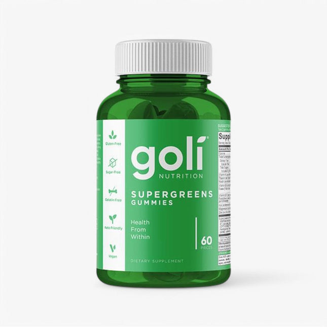 GOLI SUPER GREENS RASPBERRY CITRUS 30 SERV