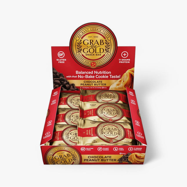 GRAB THE GOLD PROTEIN BAR 12/57G CHOCOLATE PEANUT