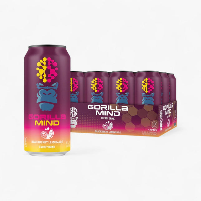 GORILLA MIND ENERGY DRINK 12/16OZ BLACKBERRY LEMONADE