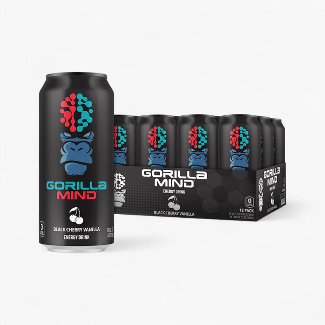 GORILLA MIND ENERGY DRINK 12/16OZ BLACK CHERRY VANILLA
