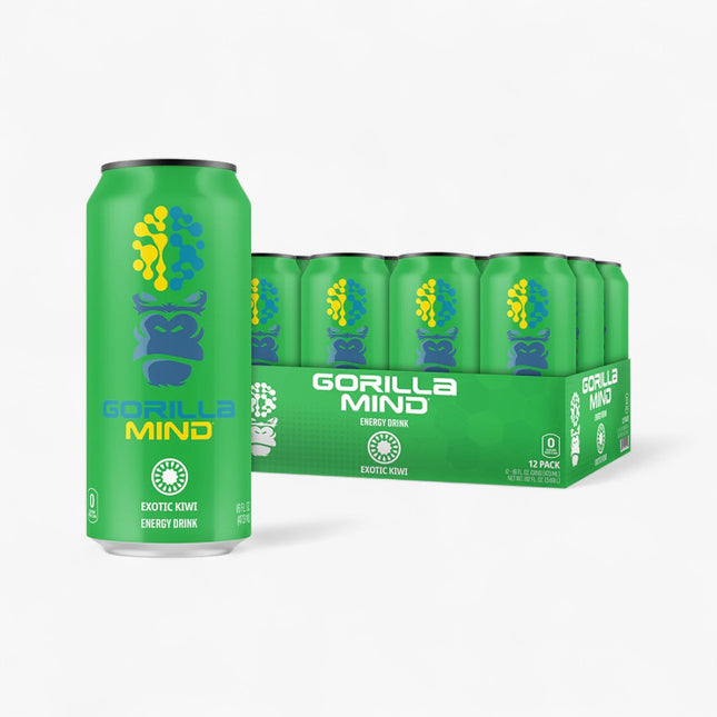 GORILLA MIND ENERGY DRINK 12/16OZ EXOTIC KIWI