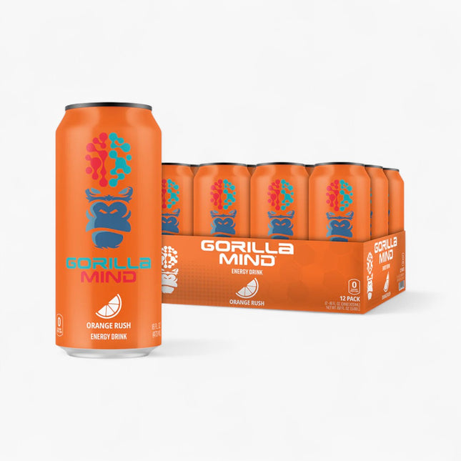 GORILLA MIND ENERGY DRINK 12/16OZ ORANGE RUSH