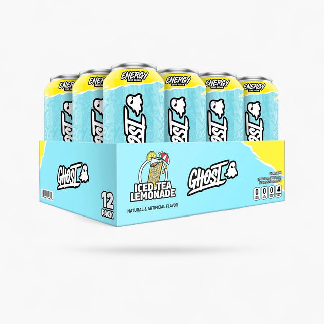 GHOST ENERGY ICED TEA LEMONADE ENERGY DRINK – 12 PACK × 16 OZ CANS