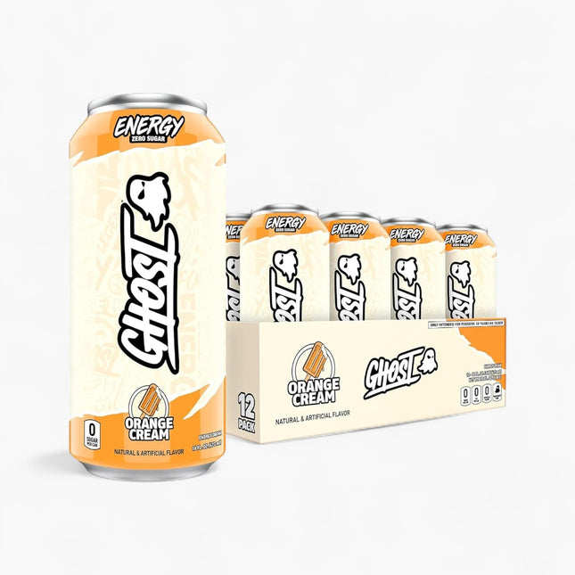 GHOST ENERGY ORANGE CREAM ENERGY DRINK – 12 PACK × 16 OZ CANS