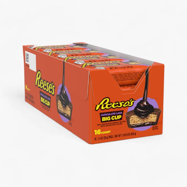 HERSHEY REESES MILK CHOCLATE W/ PEANUT BUTTER & CHOCO LAVA BIG CUP 16/1.4OZ