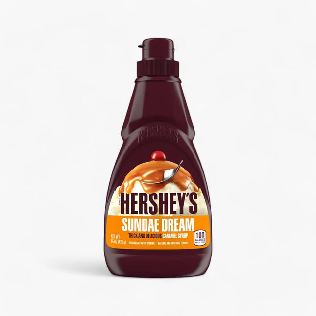 HERSHEYS CARAMEL SUNDAE DREAM SYRUP BOTTLE 12/24OZ