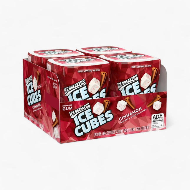 HERSHEYS ICE BREAKERS CUBES CINNAMON BOTTLE PK 8/4CT/3.24OZ