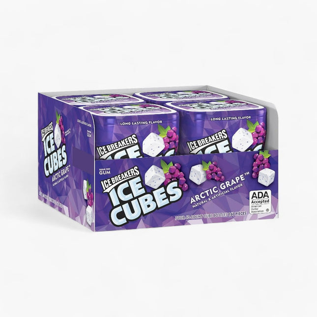 HERSHEYS ICE BREAKERS ICE CUBE GRAPE BOTTLE 8/4CT/3.24OZ