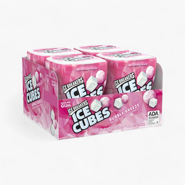 HERSHEYS ICE BREAKERS ICE CUBES BUBBLE BREEZE BOTTLE 8/4CT/3.24OZ