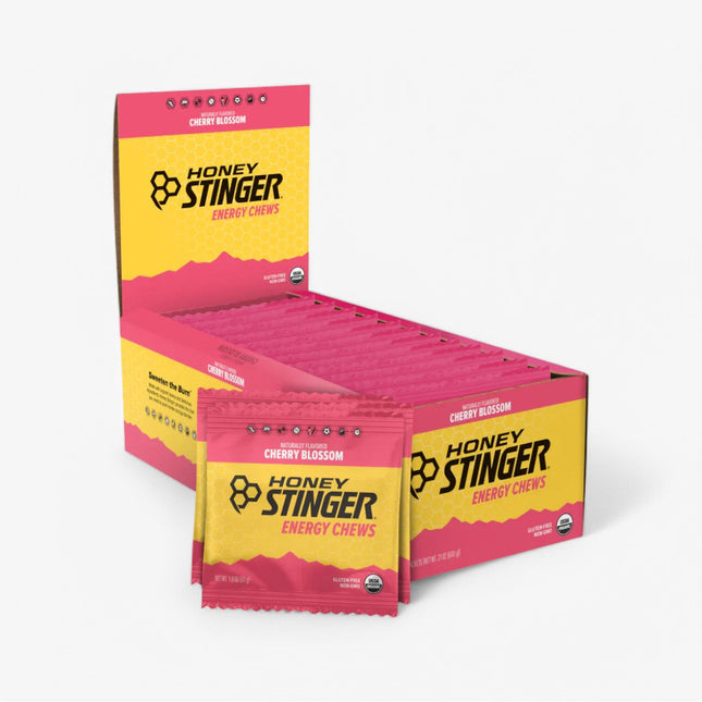 HONEY STINGER ENERGY CHEWS 12/50G CHERRY BLOSSOM