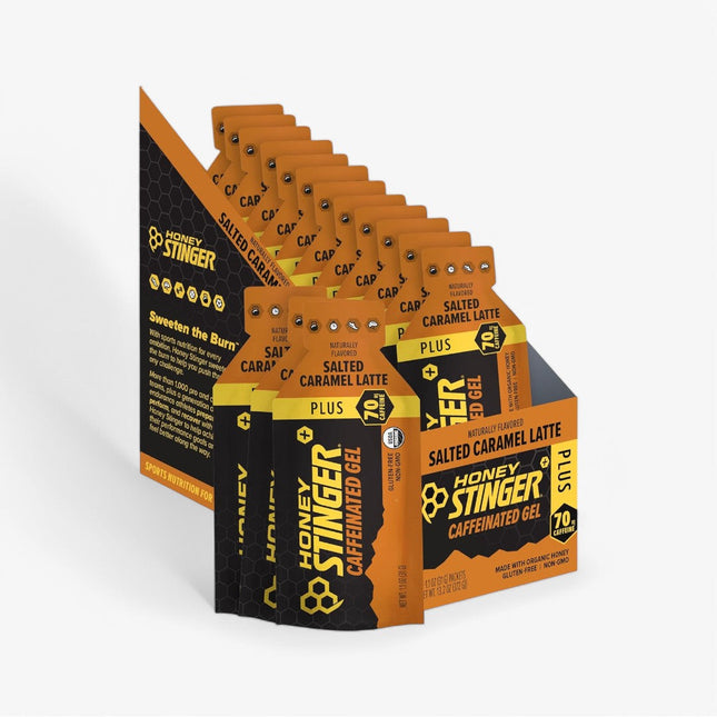 HONEY STINGER ENERGY GEL 12/31G SALTED CARAMEL LATTE