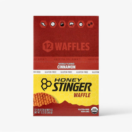 HONEY STINGER ORGANIC ENERGY WAFFLE 12/30G GF CINNAMON