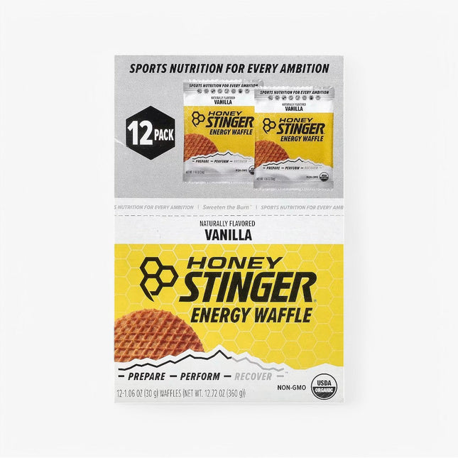 HONEY STINGER ORGANIC ENERGY WAFFLE 12/30G VANILLA