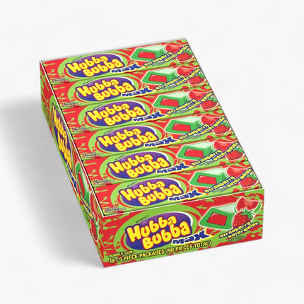 Hubba Bubba Max 5Pk Strawberry /Watermelon 18Ct