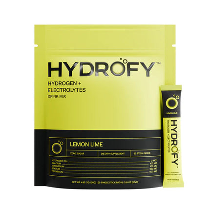 Hydrofy Hydrogen Electrolyte Lemon Lime – 25ct (PREORDER)